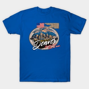 Denver– Located near the Rocky Mountains, it's a hub for outdoor recreation and stunning natural beauty V2 T-Shirt